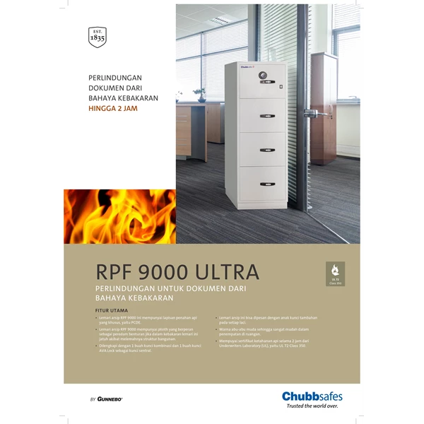 Lemari Besi / Brankas Chubb Safes type RPF 9000 Ultra